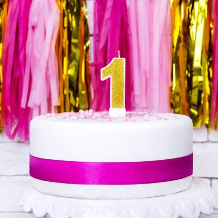 Gold Number Candles I Candle and Cake Accessories I My Dream Party Shop I UK