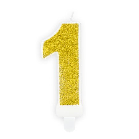 Gold Birthday Candle Numbers I My Dream Party Shop I UK