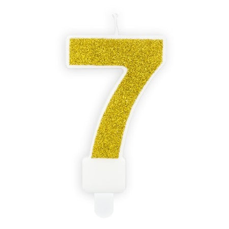 Gold Glittery Birthday Candle Numbers I My Dream Party Shop I UK
