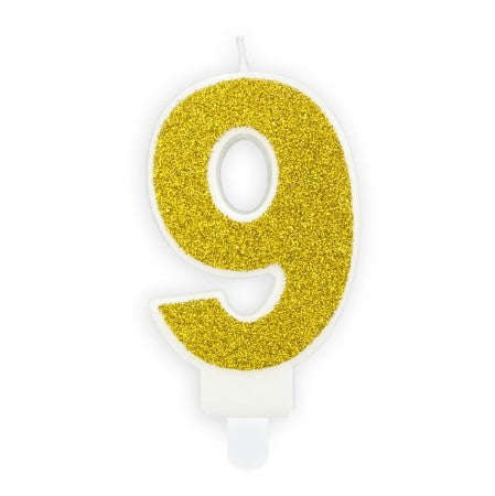 Gold Glittery Birthday Candle Numbers I My Dream Party Shop I UK