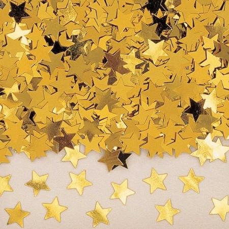 Metallic Gold Star Confetti I Stunning Christmas Party Table Decorations I UK