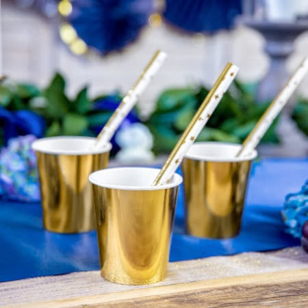 Gold Star Paper Straws I Gold Party Decorations I My Dream Party Shop I UK