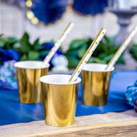 Gold Star Straws I Modern Christmas Party Supplies I My Dream Party Shop I UK