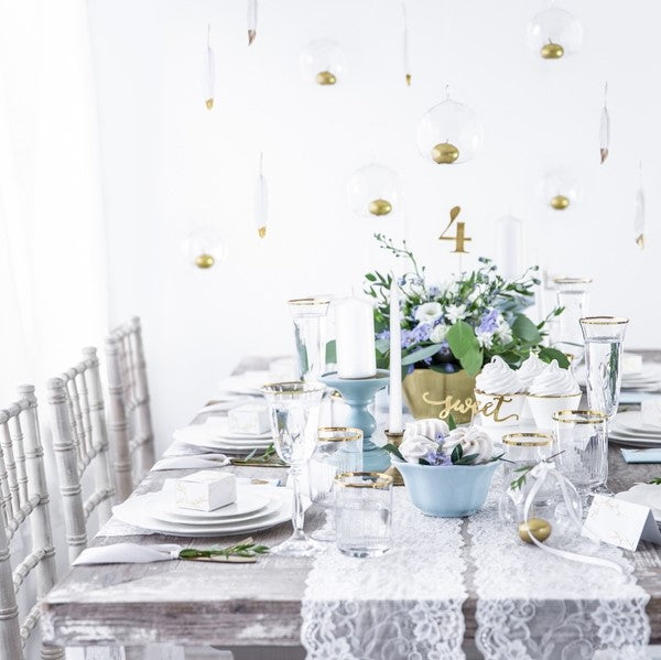 Set of 10 Gold Number Cake Toppers I Candle and Cake Toppers I UK 