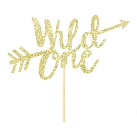 Gold Wild One Cake Topper I Wild One Party Decorations and Tableware I My Dream Party Shop UK