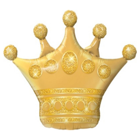 Gold Crown Supershape Balloon I Princess Party Supplies I My Dream Party Shop