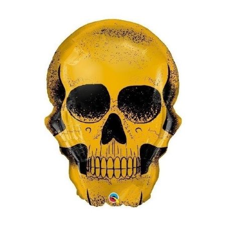 Golden Skull Helium Balloon I Halloween Balloons I My Dream Party Shop