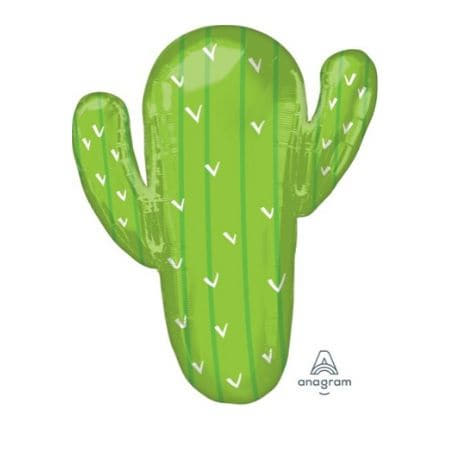 Green Cactus Supershape Balloon 31 inches I Cool Foil Balloons I My Dream Party Shop UK