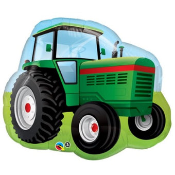 Green Farm Tractor Supershape Balloon I Fun Foil Shapes I My Dream Party Shop