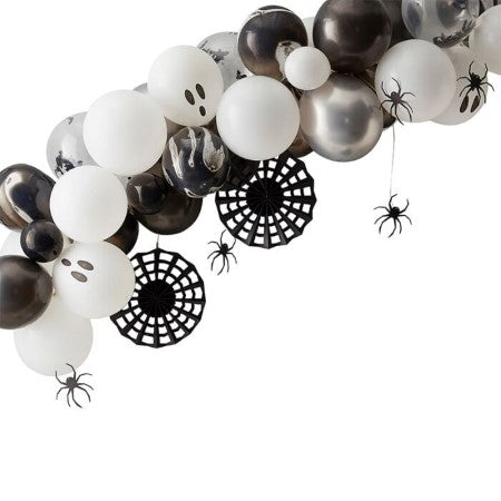 Black and White Halloween Balloon Garland Kit I Halloween Party Decorations I My Dream Party Shop
