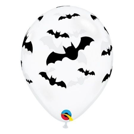Clear Halloween Bats Confetti Balloons I Halloween Party Balloons I My Dream Party Shop