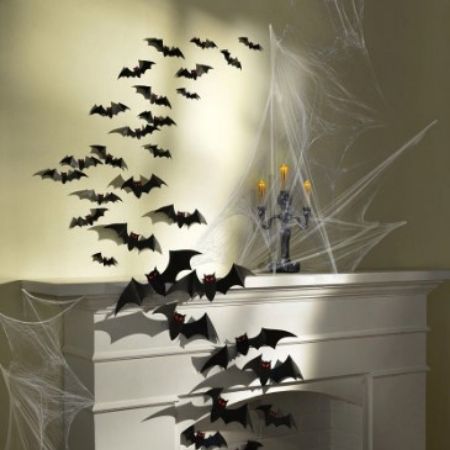 Black Bat Halloween Wall Decorations I Halloween Party Decorations I My Dream Party Shop UK