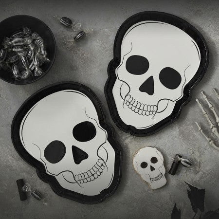 Skull Shaped Halloween Plates I Day of the Dead Party Decorations I My Dream Party Shop