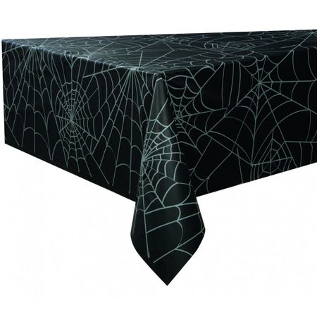 Black Spiderweb Table Cover Unique I Halloween Party Supplies I My Dream Party Shop UK