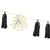Halloween Spiderweb Garland with Gold Spider webs and Black Tassels I Halloween Decorations I My Dream Party Shop