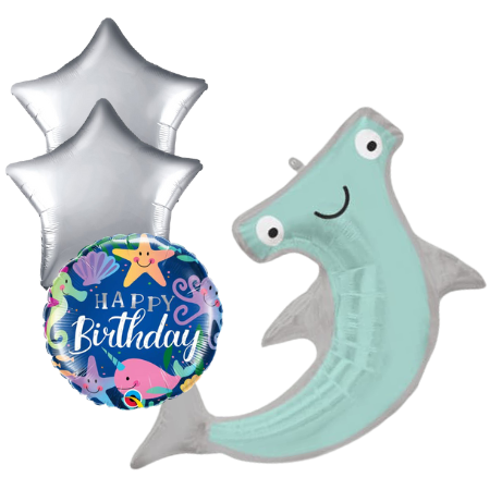 Giant Smiley Hammerhead Foil Balloons I Helium Balloons I My Dream Party Shop