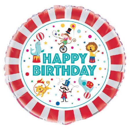 Happy Birthday Circus Balloon I Circus Party I My Dream Party Shop