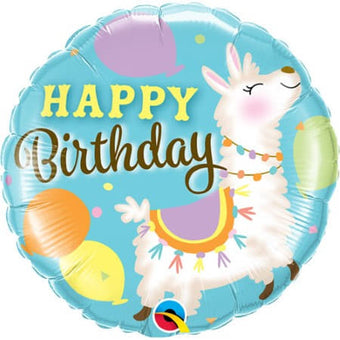Happy Birthday Llama Balloon I Llama Party Balloons I My Dream Party Shop UK