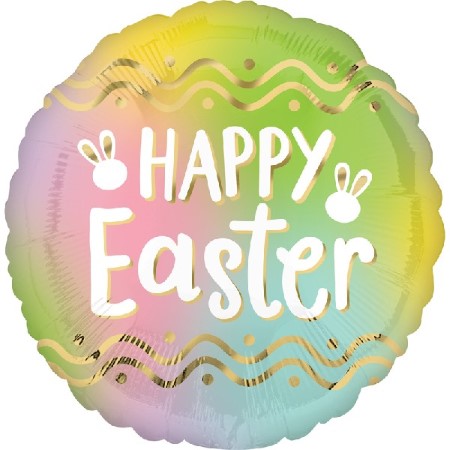 Pastel Ombre Happy Easter Helium Foil Balloon I Easter Balloons I My Dream Party Shop
