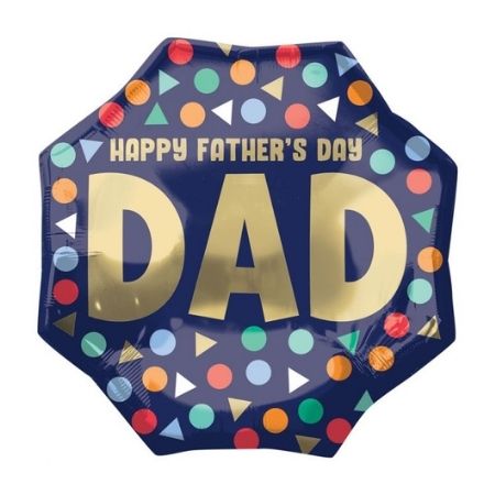 Happy Father&#39;s Day Octagonal Balloon I Fathers Day Balloons I My Dream Party Shop