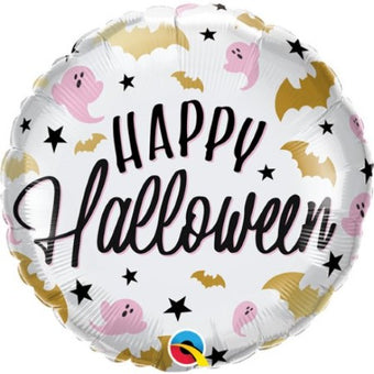 Happy Halloween Bats and Ghosts Balloon I Halloween Party Supplies I My Dream Party Shop