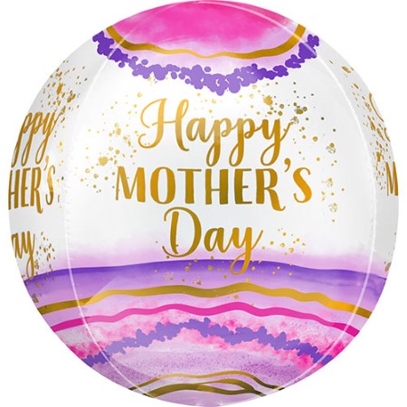 Happy Mother&#39;s Day Watercolour Orbz Balloon I Helium Balloons I My Dream Party Shop