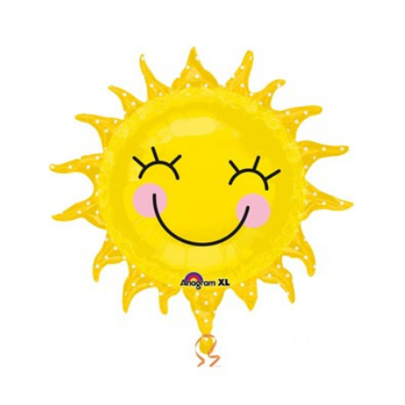 Yellow Sun Balloon I Fun Party Foil Balloons I UK - My Dream Party Shop