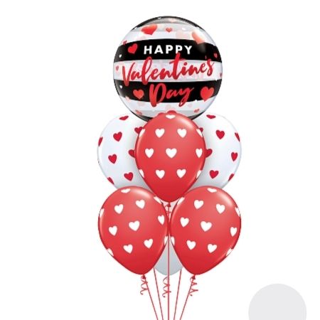 Happy Valentines Day Cluster I Valentine&#39;s Day Helium Balloon Ruislip I My Dream Party Shop