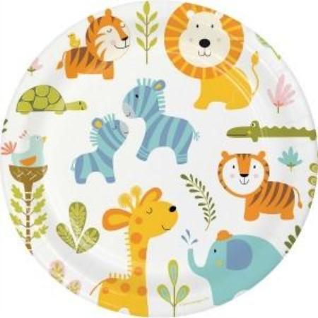 Happy Jungle Animal Plates I First Birthday Party Tableware I My Dream Party Shop I UK