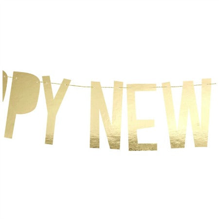 Gold Happy New Year Garland I New Year&#39;s Eve Party Decorations I My Dream Party Shop