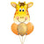 Helium Gifaffe Head Balloon Bouquet I Balloons for Collection Ruislip I My Dream Party Shop