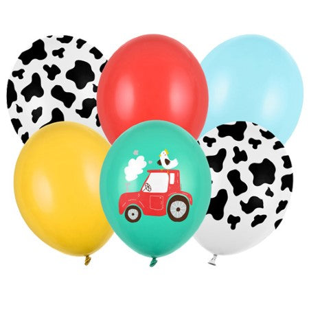 Helium Inflated Farm Latex Balloon Bouquet Collection Ruislip I My Dream Party Shop UK