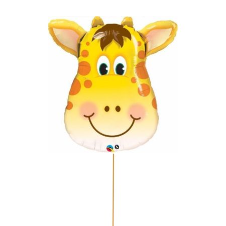 Giraffe Head Supershape Balloon (Helium Inflated for Collection)