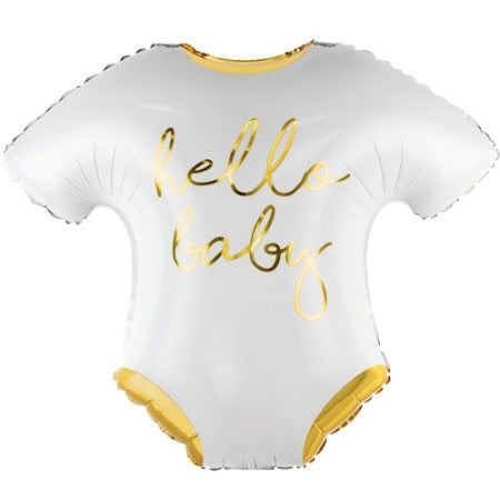 Hello Baby Babygrow Helium Balloon Sets I Baby Shower I My Dream Party Shop