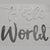 Silver Hello World Garland I Cool Baby Shower Decorations I My Dream Party Shop I UK