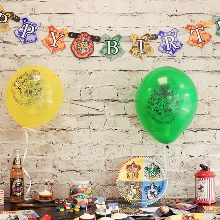 Harry Potter Birthday Decorations Kit | Harry Potter Birthday Party  Supplies | With Harry Potter Balloons, Table Cover, Banner, Dinner and Cake