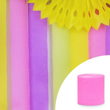 Pink Crepe Streamer Decoration I Modern Pink Decorations I My Dream Party Shop UK