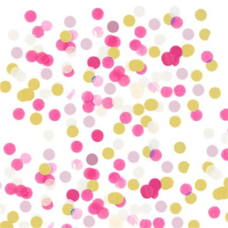 Pink, White, Black and Gold Confetti I Confetti for Balloons I My Dream Party Shop I UK