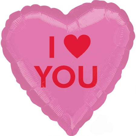 I Love You Pink Helium Balloon I Love You Pink Helium Balloon