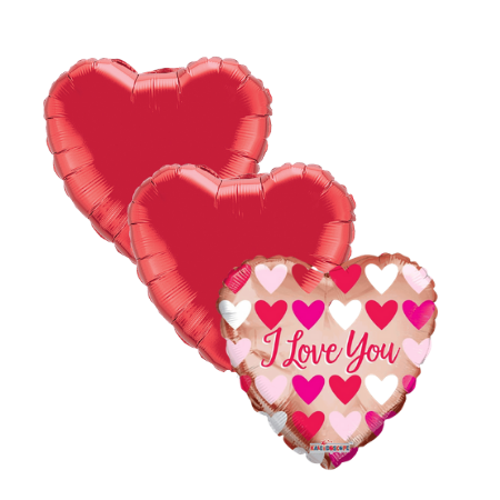  I Love You Rose Gold Heart Balloon I Helium Balloons I My Dream Party Shop