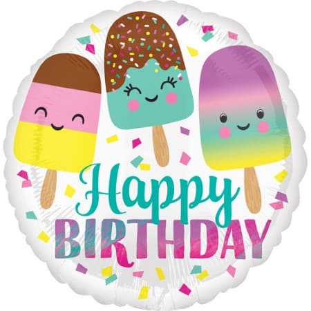 Happy Birthday Ice Cream Balloon I Ice Cream Party I My Dream Party Shop UK