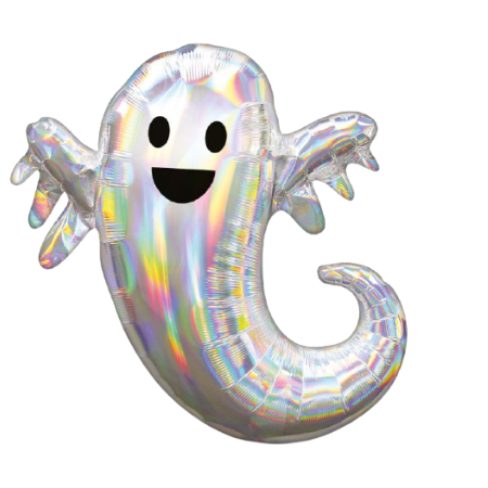 Iridescent Ghost Supershape Balloon I Halloween Party Balloons I My Dream Party Shop