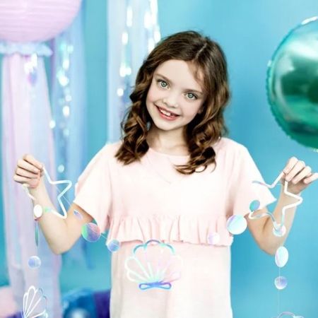 Iridescent Mermaid Garland I Under the Sea Party Decorations I My Dream Party Shop UK
