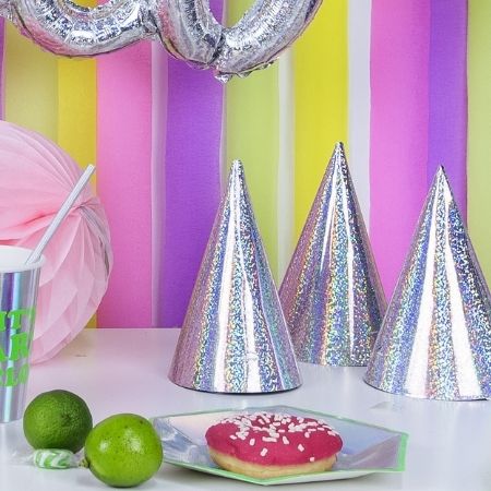 Iridescent Party Hats I Iridescent Party Decorations I My Dream Party Shop UK