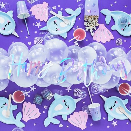 Iridescent Seashell Party Cups I Under the Sea Party Tableware I My Dream Party Shop UK