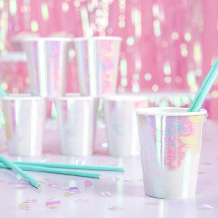Iridescent Party Cups I Modern Party Tableware I My Dream Party Shop I UK