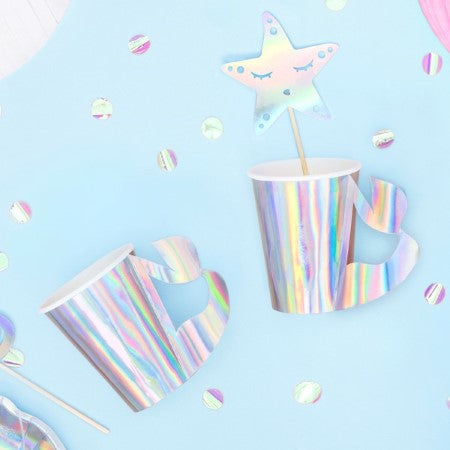 Iridescent Mermaid Cups I Iridescent Mermaid Party I My Dream Party Shop UK