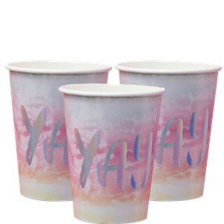Iridescent Yay Cups I Iridescent Party Decorations I My Dream Party Shop I UK