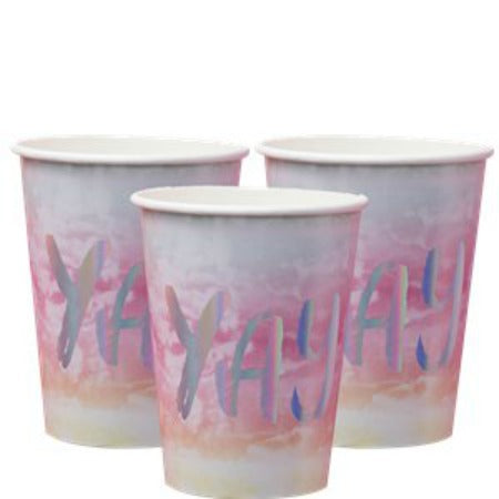 Iridescent Yay Cups I Iridescent Party Tableware I My Dream Party Shop I UK