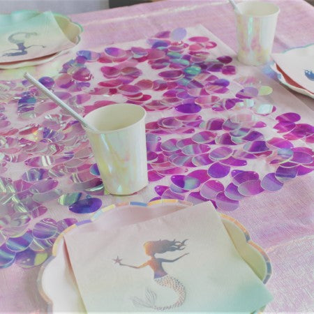 Iridescent Pink Large Sequin Table Runner